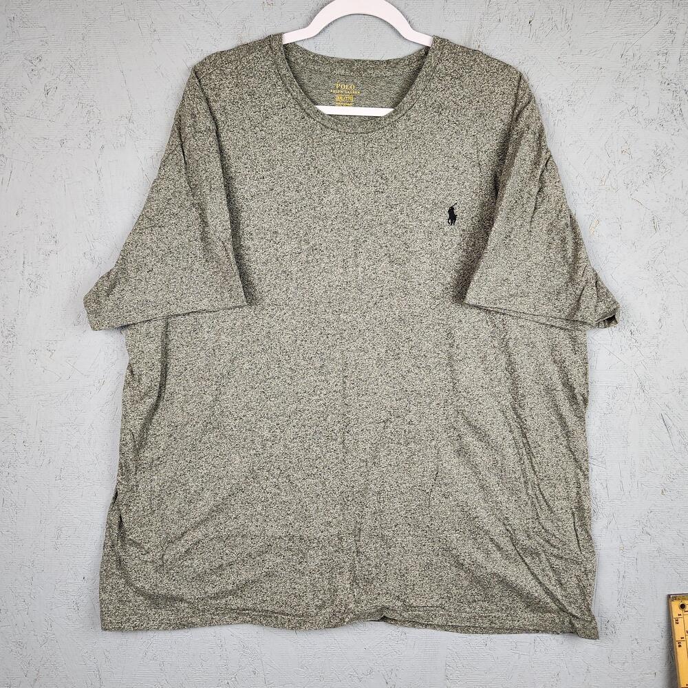 Polo Ralph Lauren Shirt Mens 2XL Gray Heather Short Sleeve Small Pony Logo